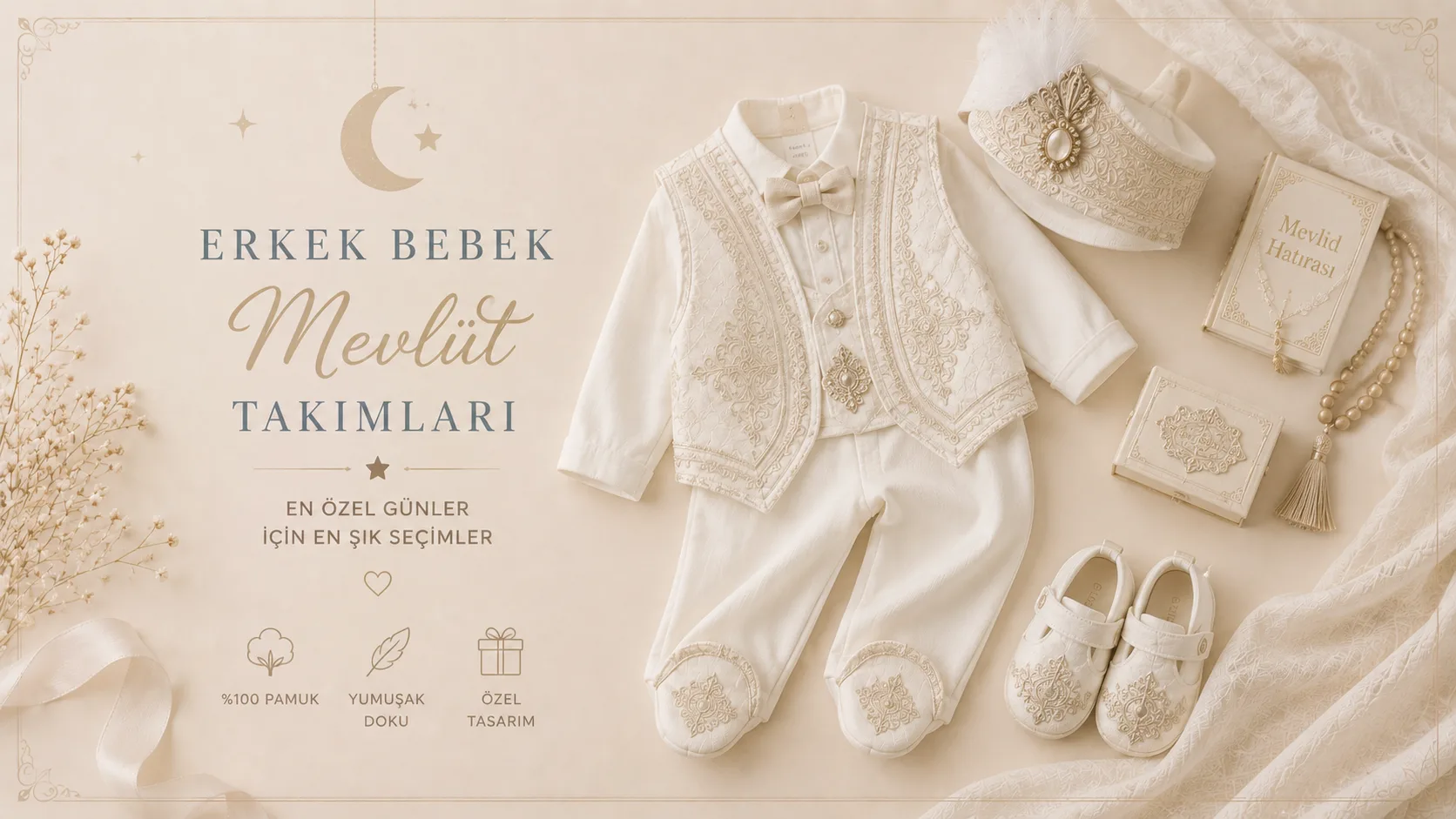 Erkek Bebek Mevlüt Takımları